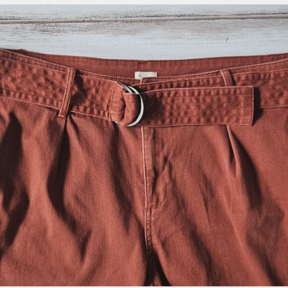 A New Day High Rise Paper Bag Belted Pants sz 16 - Picture 2 of 6